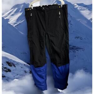Sun Mountain XXL Latitude Golf Rain Snow‎ Pants Black Stretch Knee Cargo Pocket